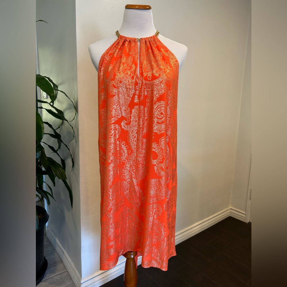 MK MIDI Orange & Gold Toned MIDI
